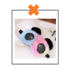 Slaapmasker panda regenboog